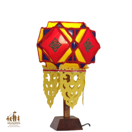 โคมไฟไทใหญ่ ตั้งโต๊ะ – Shan Table Lamp