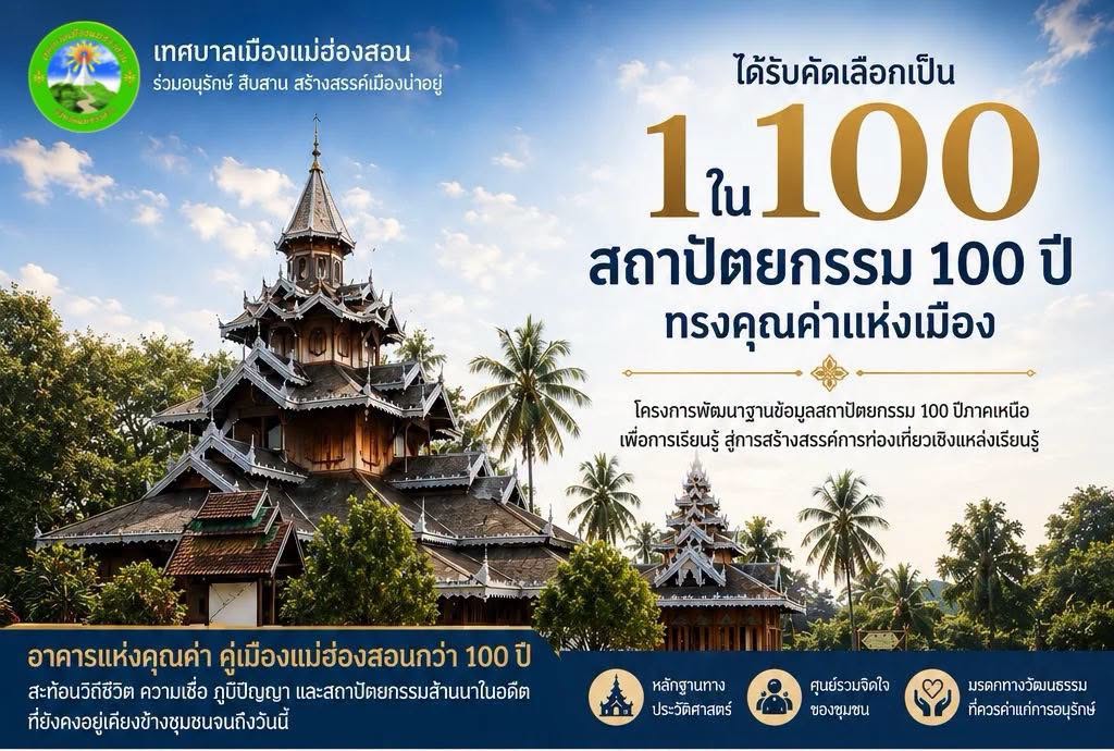 มรดกสถาปัตยกรรมอันทรงคุณค่าแห่งเมืองแม่ฮ่องสอน วัดหัวเวียง (วิหารพระเจ้าพาราละแข่ง)